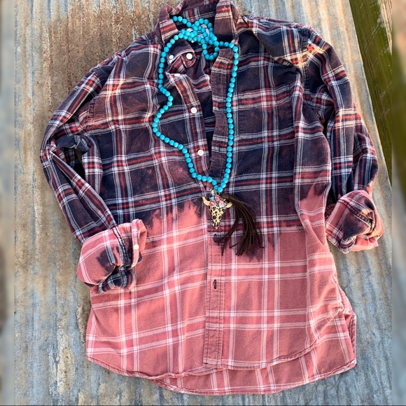 Distressed Flannel Shirt - Picture 6 of 6